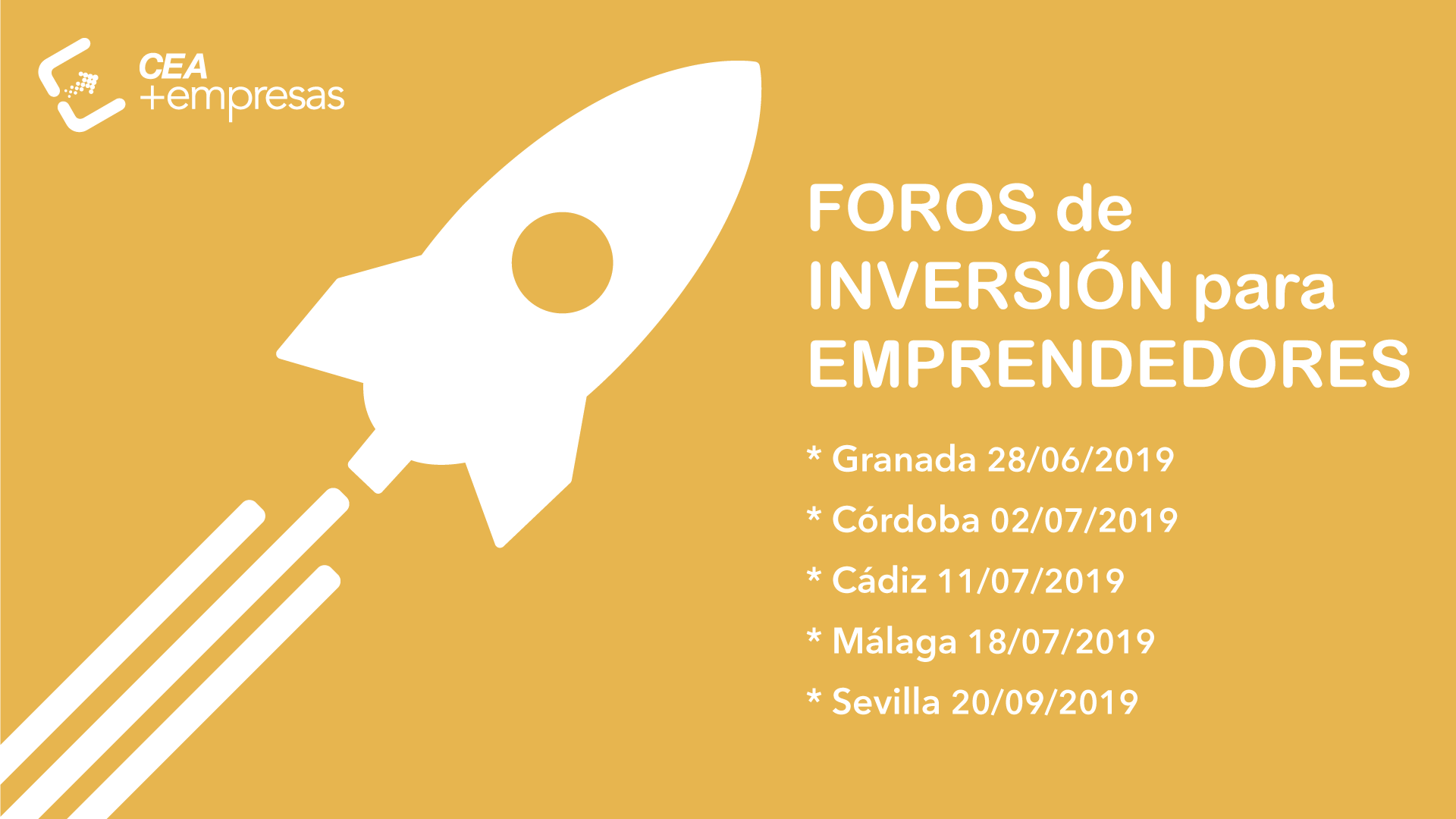 CEA promueve reuniones de emprendedores e inversores por toda Andalucía para facilitar la financiación de proyectos empresariales